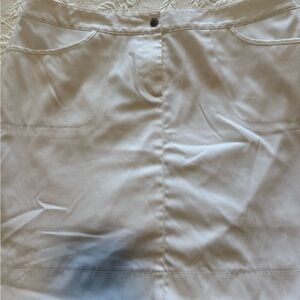 Cutter & Buck White Retro A-Line Tennis Skirt
